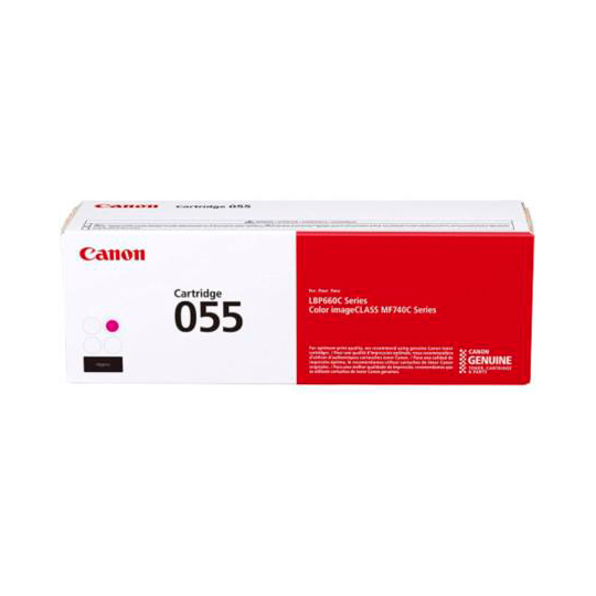 Cartucho Canon Cartridge 055, Color Magenta, Rendimiento de 2100 Páginas. Compa
