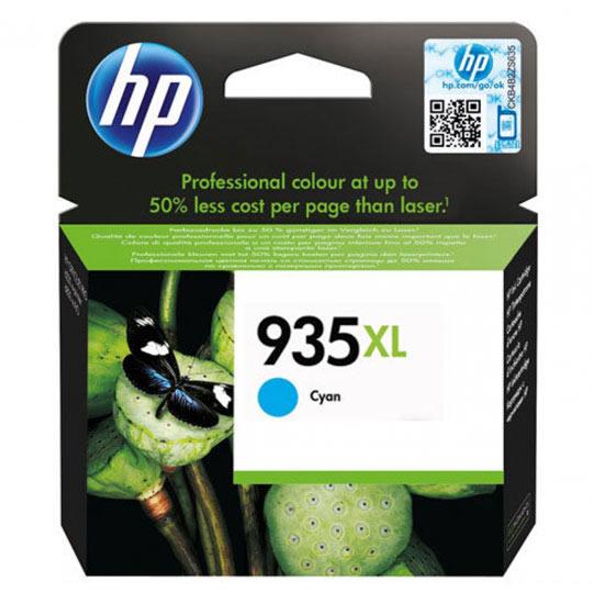 Cartucho de tinta cian HP 935xl.
