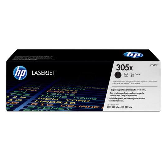 Cartucho de tóner negro HP 305x.