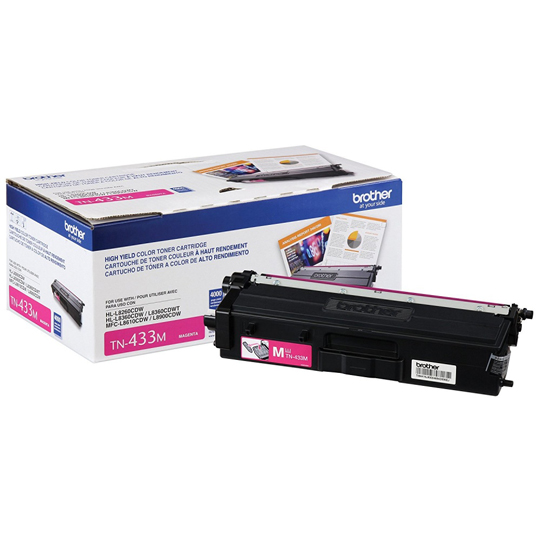 Tóne Brother Color Magenta de Alto Rendimiento TN433M