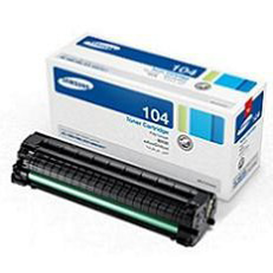 HP mlt-d104s black toner cartridge.