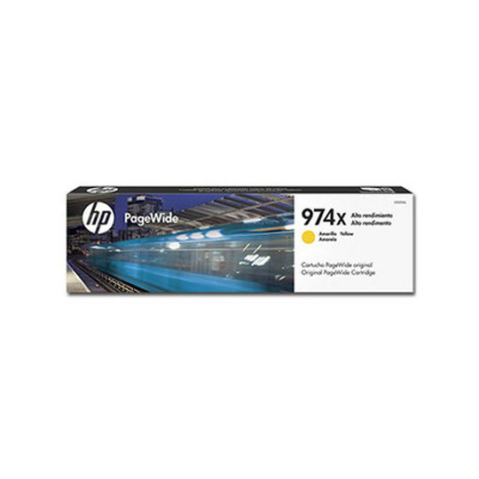 Cartucho pagewide HP 974x amarillo.