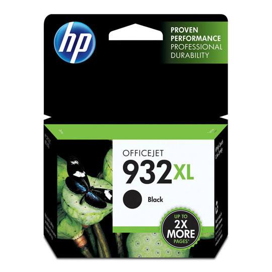 Cartucho de tinta negra HP 932xl.