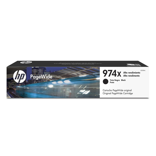 Cartucho pagewide HP 974x negro.