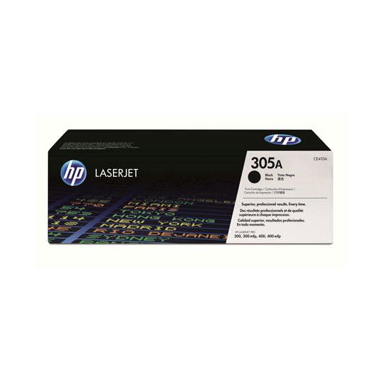 Cartucho de tóner negro HP 305a.