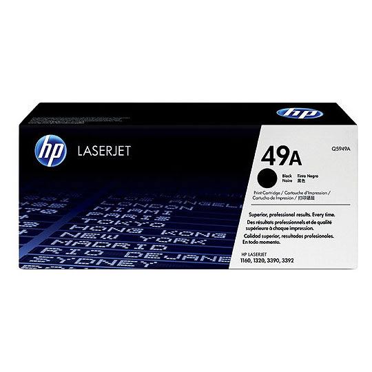 Cartucho de tóner negro HP 49a.
