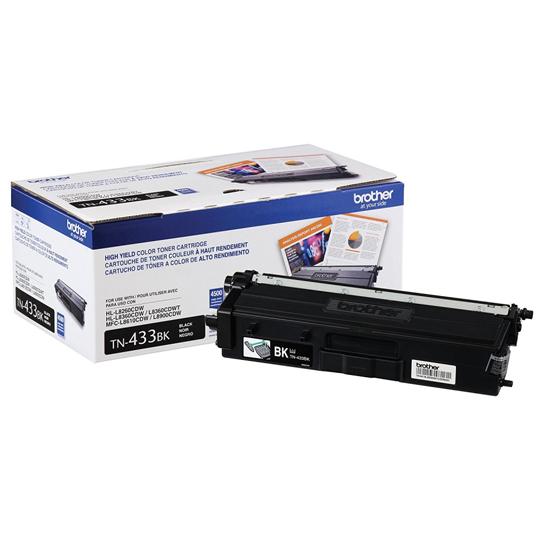 Tóner Color Negro de Alto Rendimiento TN433BK