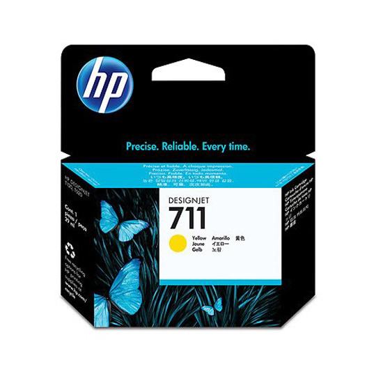 HP 711 de 29ML Cartucho de Tinta Amarillo para HP Designjet T120 y HP Designjet