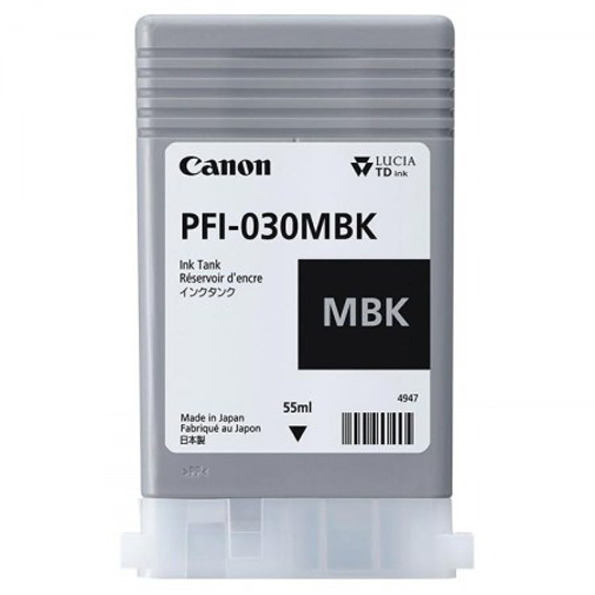 Cartucho de Tinta Canon PFI-030 de Color Negro Matecon una Capacidad de 55ML P