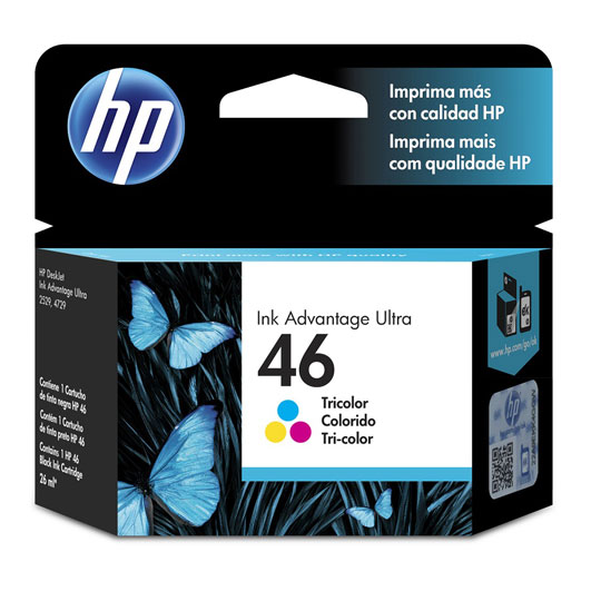 Cartucho de tinta tricolor HP 46 adva.