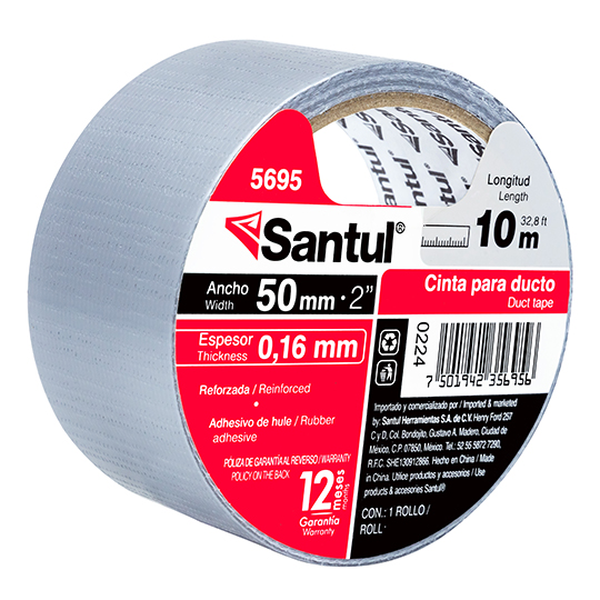 Cinta adhesiva santul para ducto 10 m.