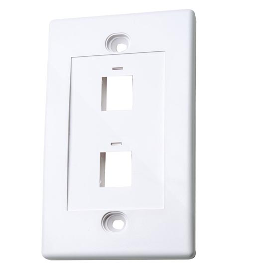 Tapa Intellinet (faceplate) 2 puertos color blanco