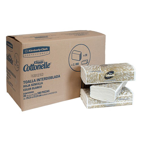 Toalla Interdoblada Cottonelle, Caja C/2