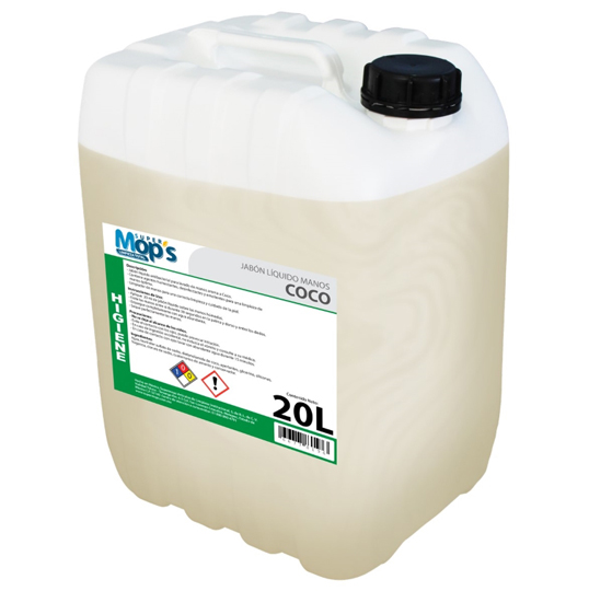 Jabon para manos Super mops aroma coco 20 Lt.