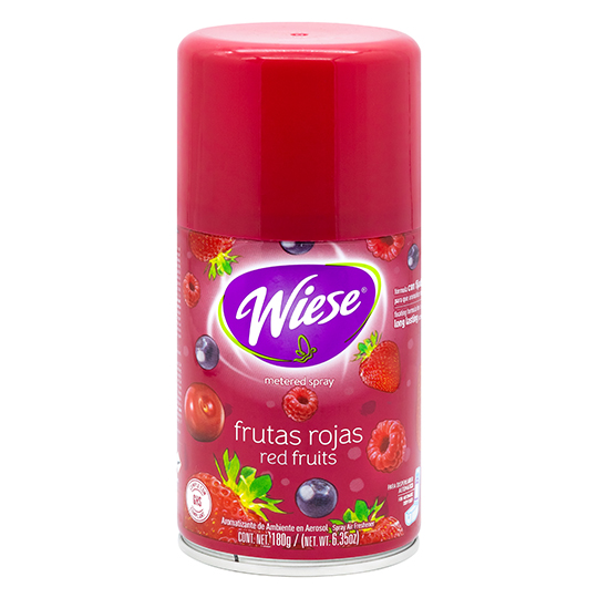 Aerosol Wiese aroma frutas rojas 180 gr..