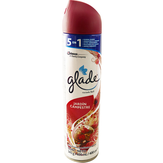 Aerosol jardin campestre Glade 400 ml.