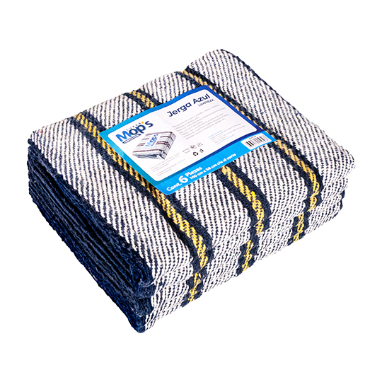 Jerga de algodón Super mops color azul.