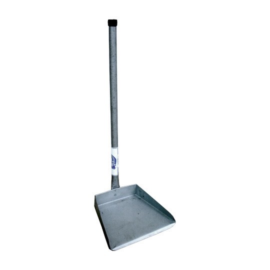 Recogedor de lamina, mango largo.