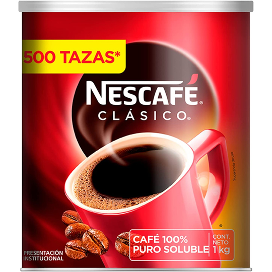 Café soluble nescafe clásico en bote de 1 kg