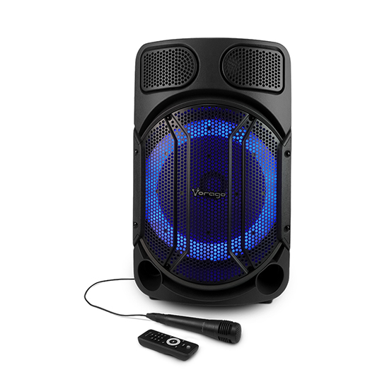 Bafle Vorago KSP-502 15" 80w bluetooth recargable 1 micrófono tws