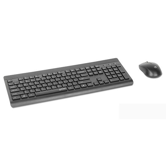 Teclado y Mouse Optico Inalambrico 2.4G Negro combo