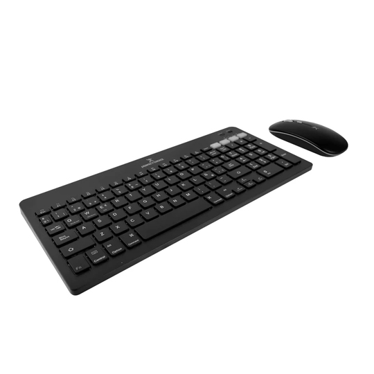 Kit Teclado y Mouse Perfect Choice Recargable Inalámbrico Zebrary Negro