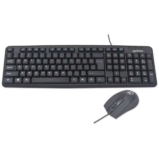 Kit de teclado y mouse óptico Manhattan.