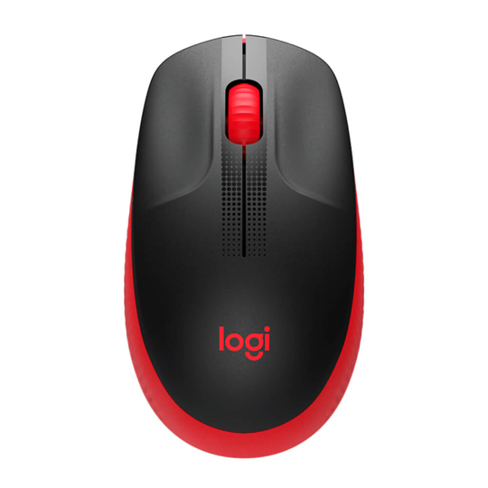 Mouse Logitech M190 Inalámbrico Ambidiestro Rojo