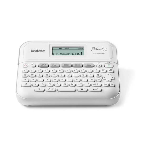 Rotulador brother de sobremesa con teclado y conexión a pc PTD410