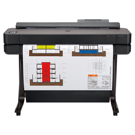 Plotter impresora HP de inyección de tinta, DesignJet T650 de 36"