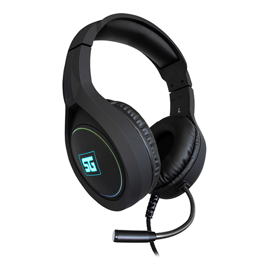 Diadema gamer Vorago start the game hs-501 3.5mm, RGB, 40mm