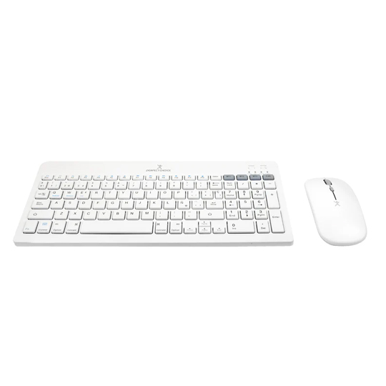 Kit Teclado Y Mouse Perfect Choice Recargable Inalámbrico Zebrary Blanco