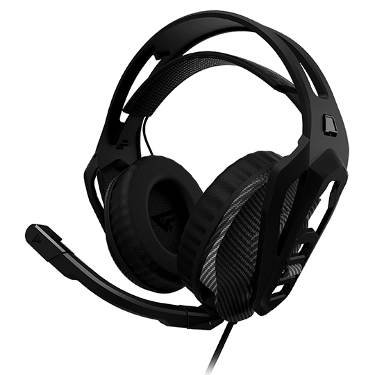 Diadema Game Factor hsg500,micrófono reMOvible, 3.5mm,ultra ligeras,carbon fiber