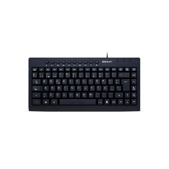 TECLADO USB MINI NEGRO MULTIMEDIA