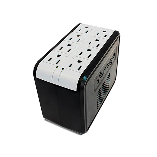 Regulador de voltaje Vorago AVR-200 1,400va 650w 8 contactos