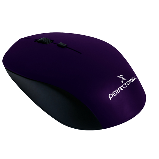 Mouse Perfect Choice inalámbrico root pro morado