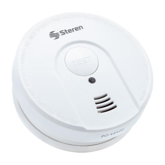 Alarma de humo STEREN Ala-Hum con zumbador color blanco 1 pieza