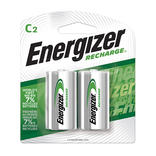 Pila recargable Energizer C blíster con 2 pzas
