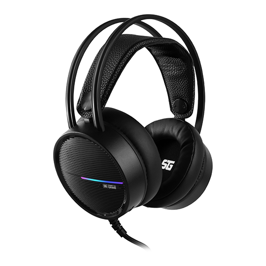 Diadema gamer Vorago start the game hs-502 3.5mm, RGB, 50mm, negro