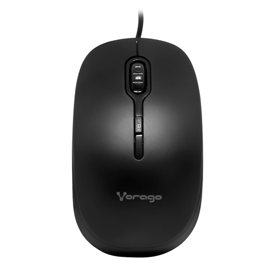 Mouse Vorago MO-100 negro optico alambrico USB 800 / 1,200 DPI's