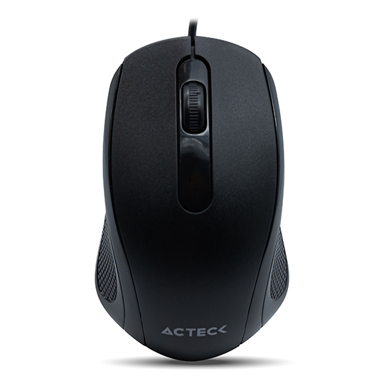 Mouse Acteck alámbrico negro.