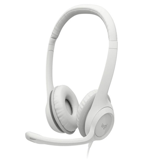 Auriculares Logitech para computadora blanco