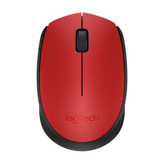 Mouse Logitech M170 Inalámbrico Rojo.