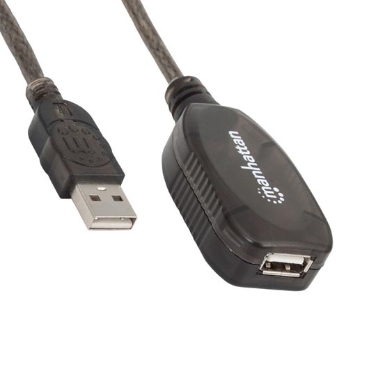 Cable Manhattan extension activa USB a-bv2.0