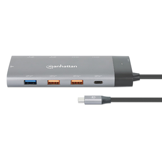 Docking Station Manhattan USB-C 10 puertos