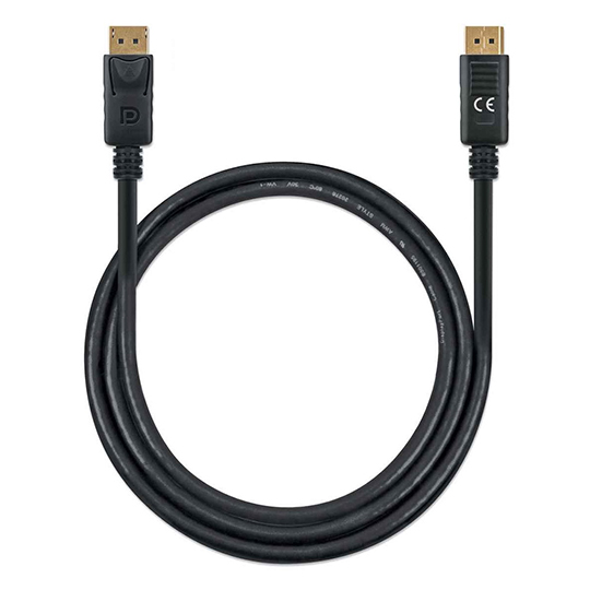 Cable Manhattan displayport v1.4 m-m, 1.0m negro