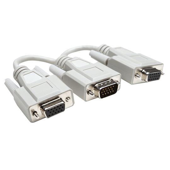 Cable Manhattan monitor "y" VGA a 2 VGA,m-h