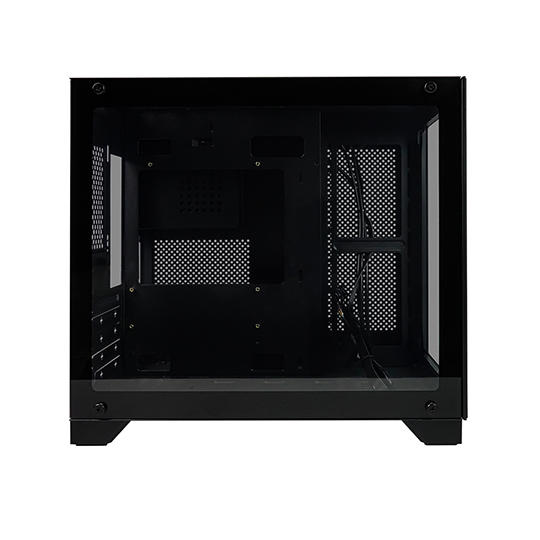 Gabinete Game Factor csg570 matx fishtank, doble cristal, USB 3.0, s/fte, negro