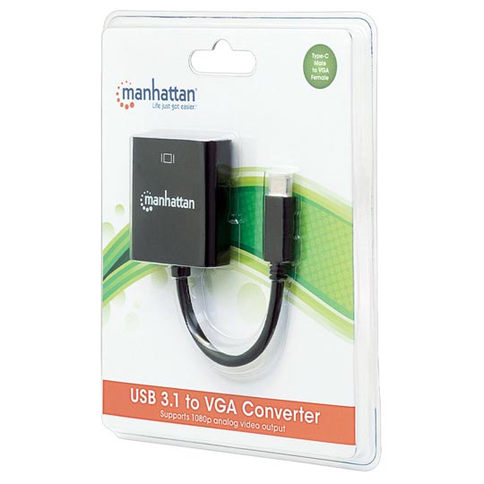 Convertidor Manhattan USB tipo c a sVGA HD15