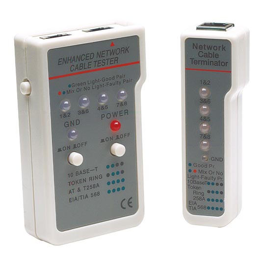 Probador cables Intellinet red rj11/RJ45.